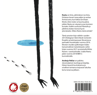 Reetu, jättilintu. Palkittu sanaton tarina. Silent book.