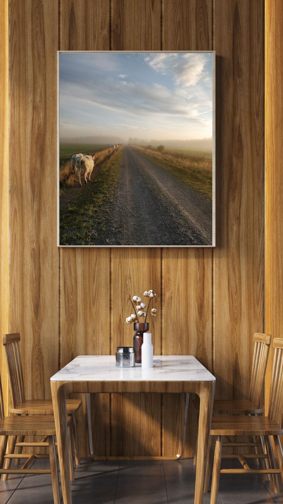 Aamulypsylle, lehmäjuliste