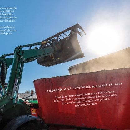 Irina ja Nailon Piit – Yllättävä päivä maitotilalla. Lasten tietokirja